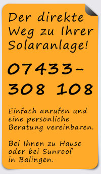 Beratung zu Ihrer neuen Solaranlage